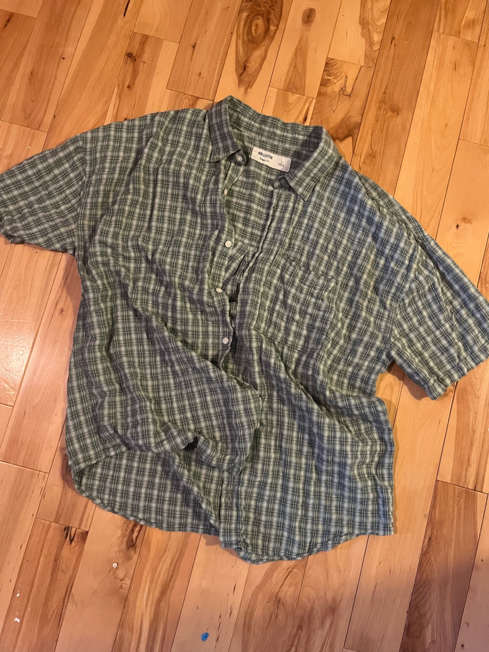 Hollister plaid button up